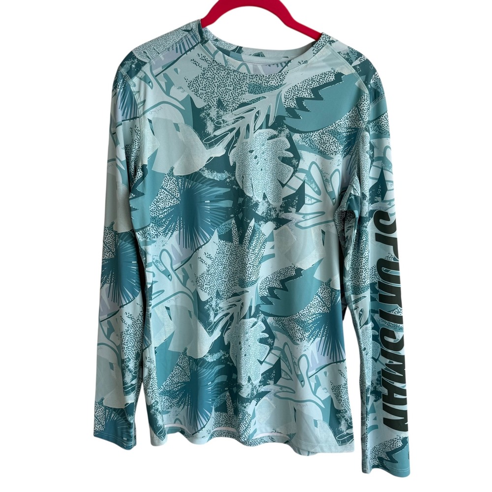WORLD WIDE SPORTSMAN 3D Cool Angler Ladies Long Sleeve Crew in Coastal Waters, S